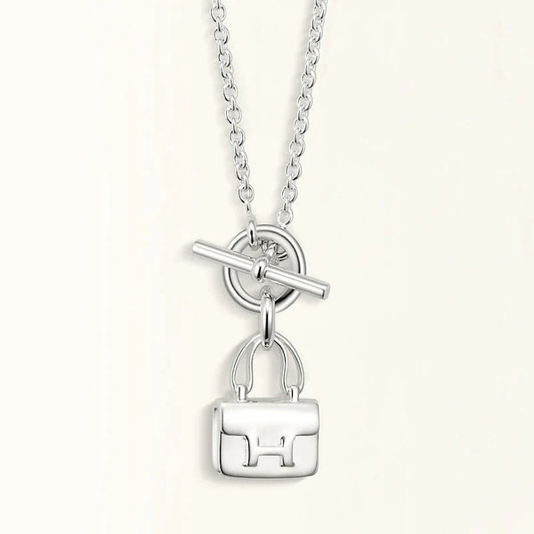 POP H PEDANT SILVER NECKLACE